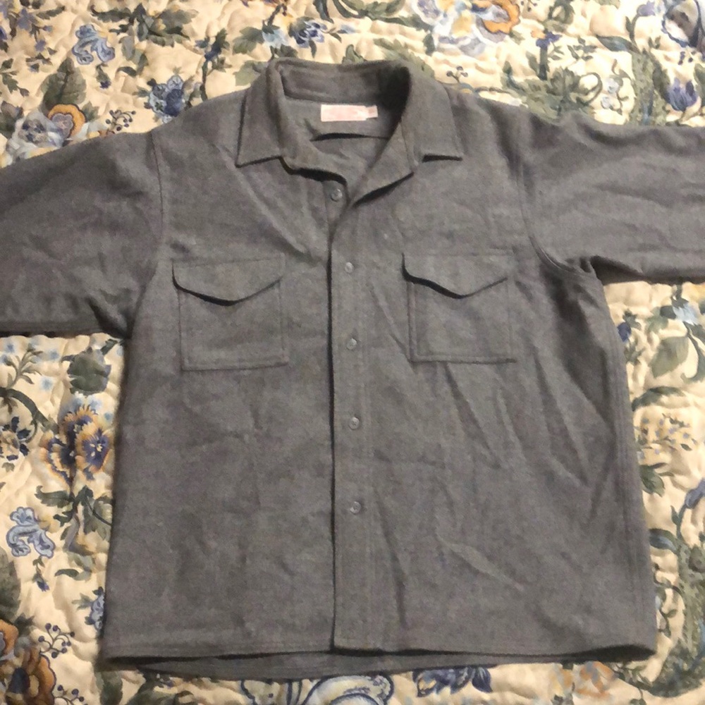 Filson 100% pure wool shirt jacket size 46 soft warm cozy